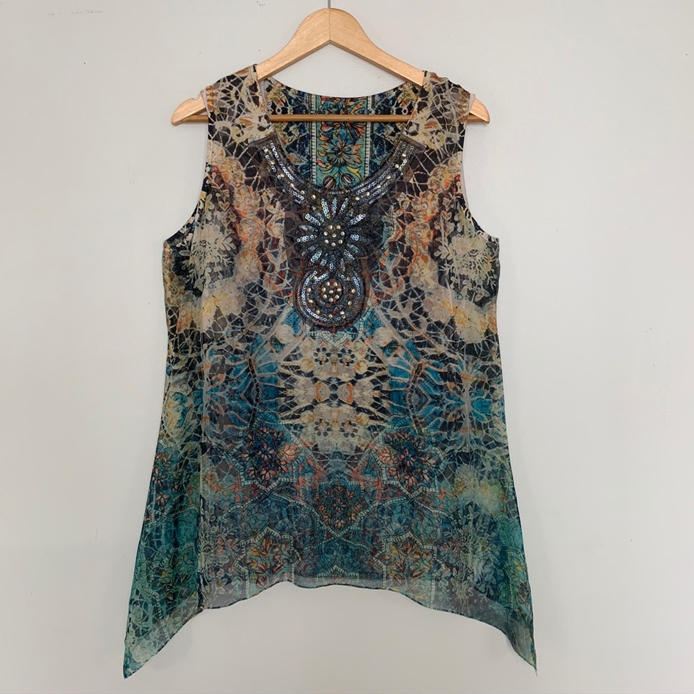Eccentric Flowy Tank Top